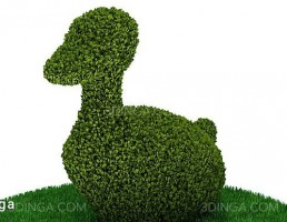 درختچه باغی به شکل اردک