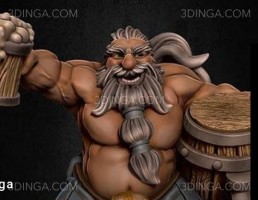 کاراکتر مرد نشسته برای چاپ سه بعدی