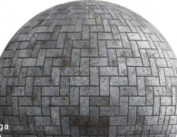تکسچر سنگفرش روسازی آسیب دیده