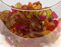 ظرف پر از آبنبات