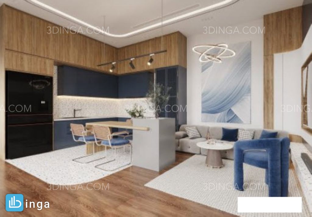 صحنه داخلی خانه سبک مدرن