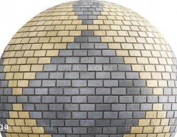 تکسچر سنگفرش پیاده رو طرح دار