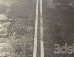 آسفالت با گودال