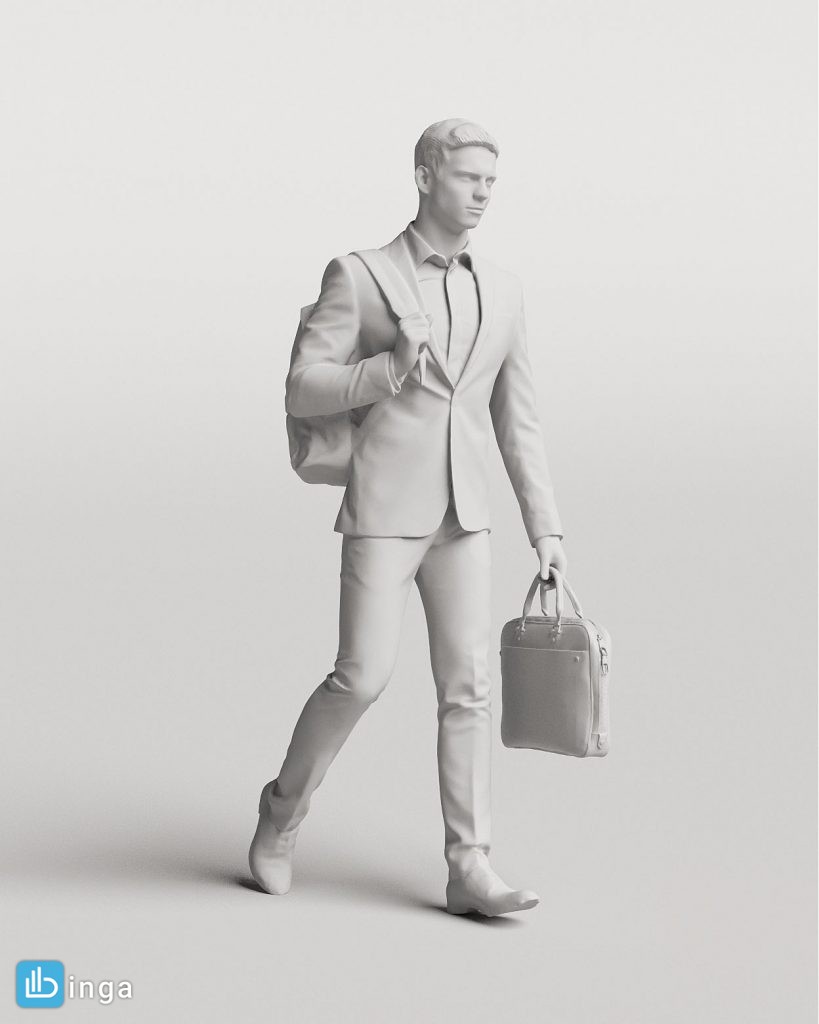 کاراکتر مرد در حال راه رفتن-True Walk