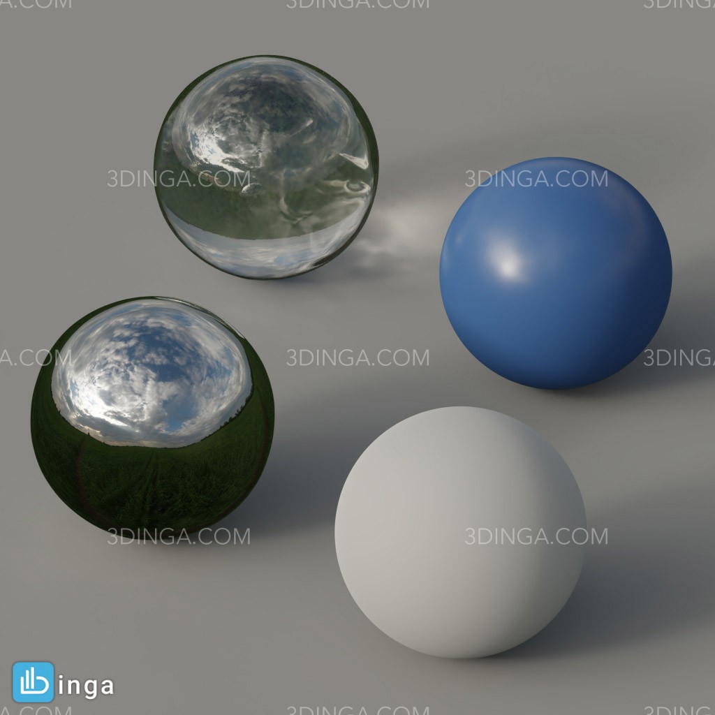 تکسچر HDRI آسمان در بعد از ظهر ابری