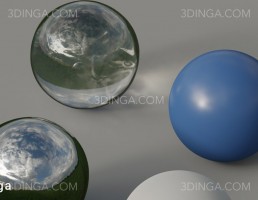 تکسچر HDRI آسمان در بعد از ظهر ابری