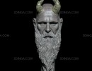 مجسمه سر مرد برای چاپ سه بعدی