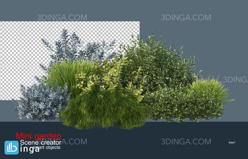 پرسوناژ بوته گیاهان طبیعی