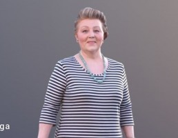 کاراکتر پیرزن ایستاده