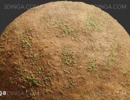 تکسچر علف هرز روی خاک