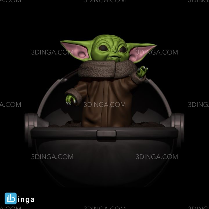 کاراکتر کارتونی (Yoda) برای چاپ سه بعدی