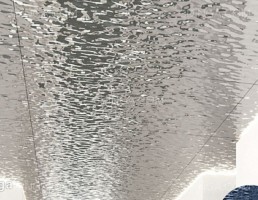متریال سقف طرح موج‌ آب