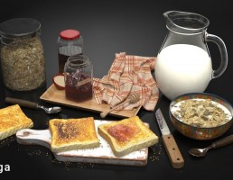 میز صبحانه