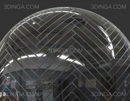 تکسچر کاشی آینه ایی مشکی طرح شاه ماهی