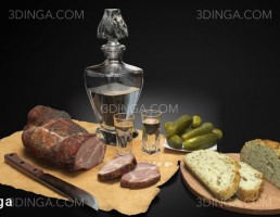 نان تست + ایستیک + نوشیدنی