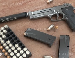 تفنگ کلت کمری  berettaM9