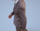 کاراکتر مرد در حال راه رفتن-low poly