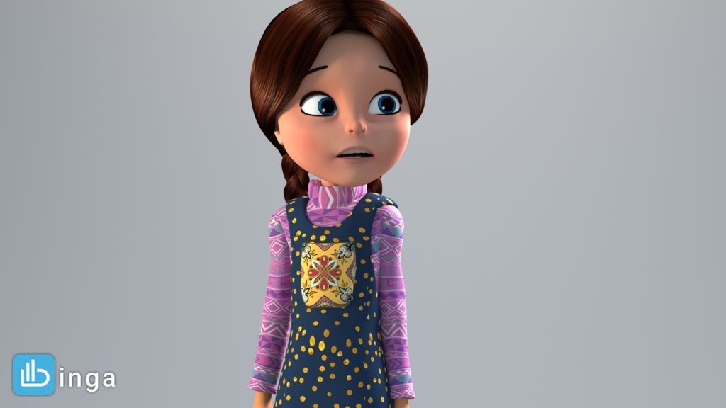 شخصیت کارتونی دختر بچه