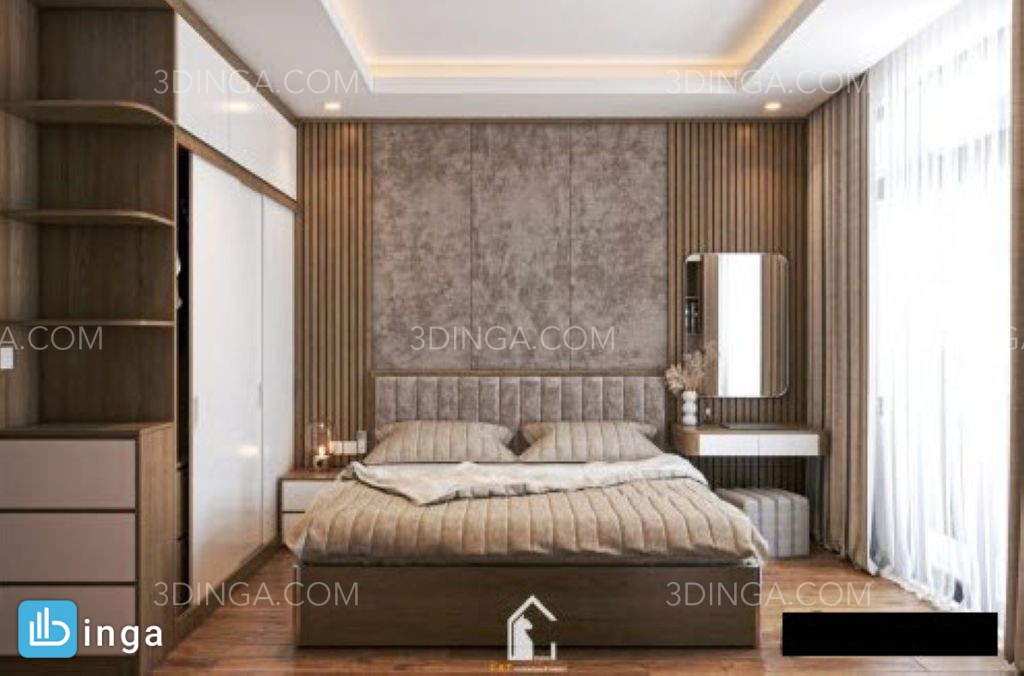 صحنه داخلی اتاق خواب برای اسکچاپ