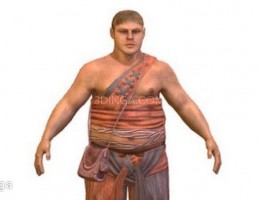 کاراکتر ایستاده مرد کشاورز