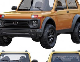 آبجکت ماشین برنتو Lada Niva Bronto 4x4