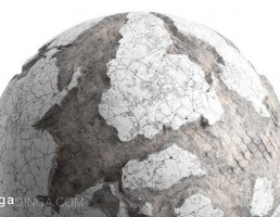 تکسچر دیوار آسیب دیده سفید رنگ