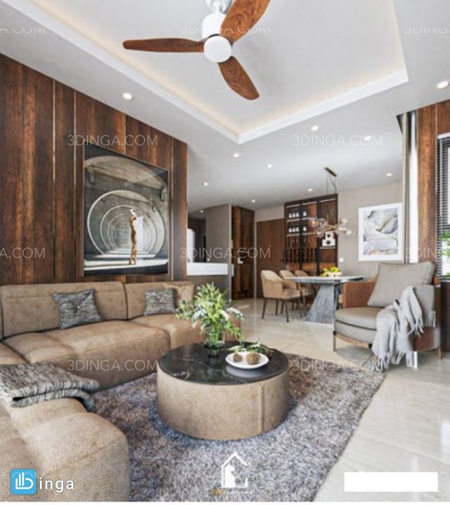 صحنه داخلی اتاق نشیمن برای اسکچاپ
