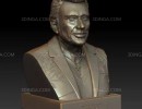 مجسمه نیم تنه مرد برای چاپ سه بعدی
