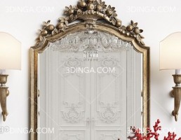 آینه و کنسول + وسایل تزیینی