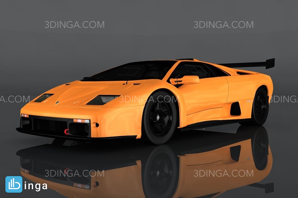 ماشین لامبورگینی دیابلو GT 3D سال 1999