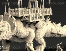 مجسمه کاراکتر تخیلی (Titan) برای چاپ سه بعدی