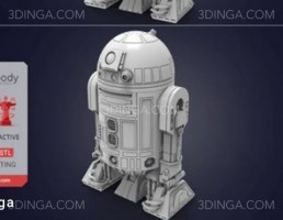 کاراکتر ربات R2-D2 برای چاپ سه بعدی