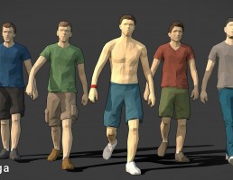 کاراکتر مرد_low poly