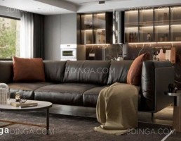 صحنه داخلی اتاق نشیمن برای اسکچاپ