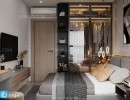 صحنه داخلی اتاق خواب سبک مدرن
