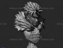 مجسمه نیم تنه مرد (Senju Tobirama) برای چاپ سه بعدی