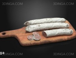 تخته برش + سوسیس