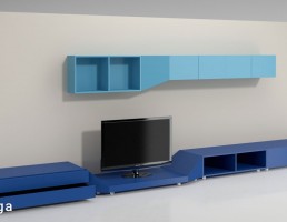 ست میز تلویزیون چوبی