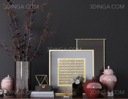 میز کنسول + ست تزئینی