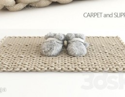فرش + دمپایی
