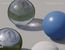 تکسچر HDRI آسمان در بعد از ظهر ابری