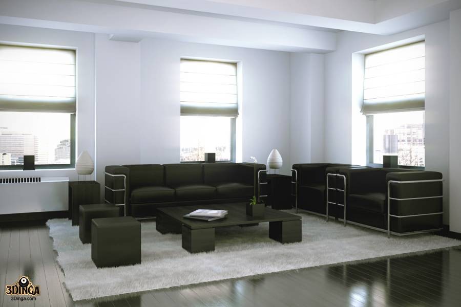 صحنه اتاق نشیمن