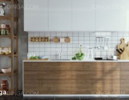 ست کابینت + لوازم آشپزخانه