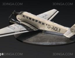 مدل سه بعدی Junkers JU 52/3m