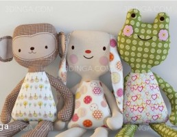 مجموعه عروسک پارچه ای