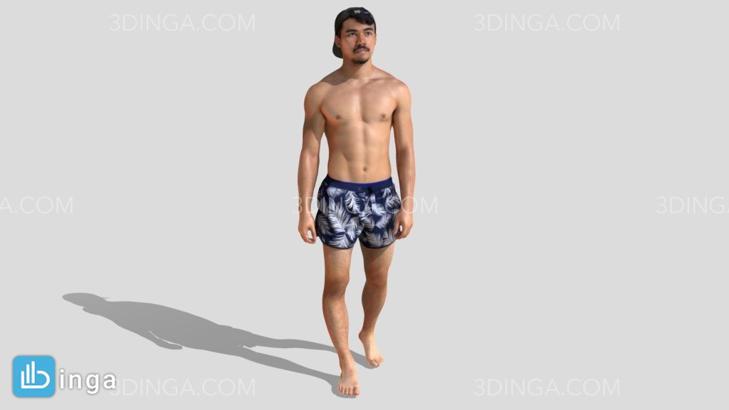 کاراکتر مرد ایستاده
