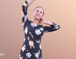 کاراکتر زن ژست گرفته