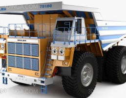 کامیون کمپرسی BelAZ 75180 سال 2014