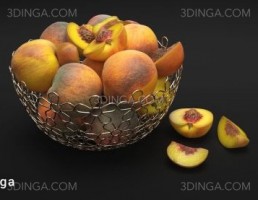 ظرف پر از هلو