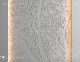 پانل چوبی نقش برجسته